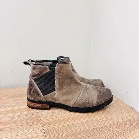 Sorel Emelie Chelsea boots. Down Leather Women’s Size 10 - Picture 5 of 10